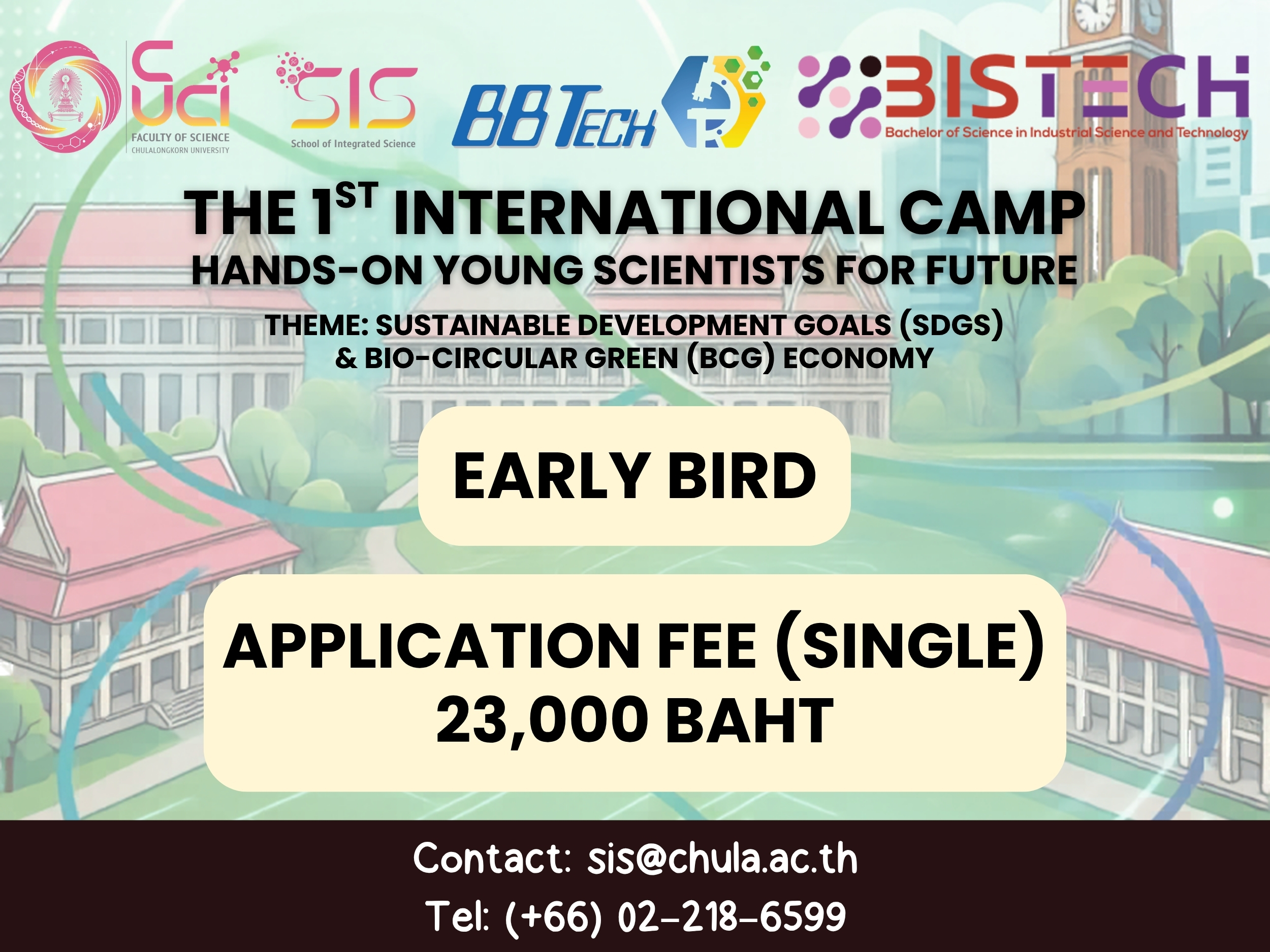 Early bird (Single) The 1st international camp: sustainable development goals (SDGs) & bio-circular green (BCG) economy 